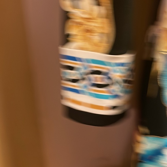 Cache size 4 Floral blue pink gold excellent condition dress - Picture 5 of 6